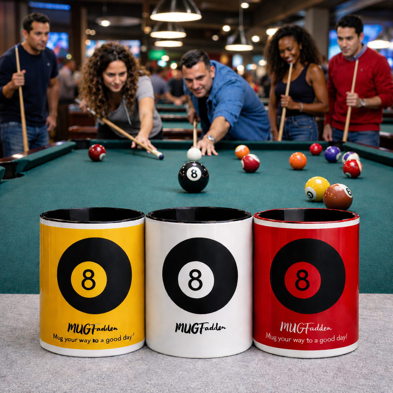 MUGFadden: Behind The 8-Ball Mugs