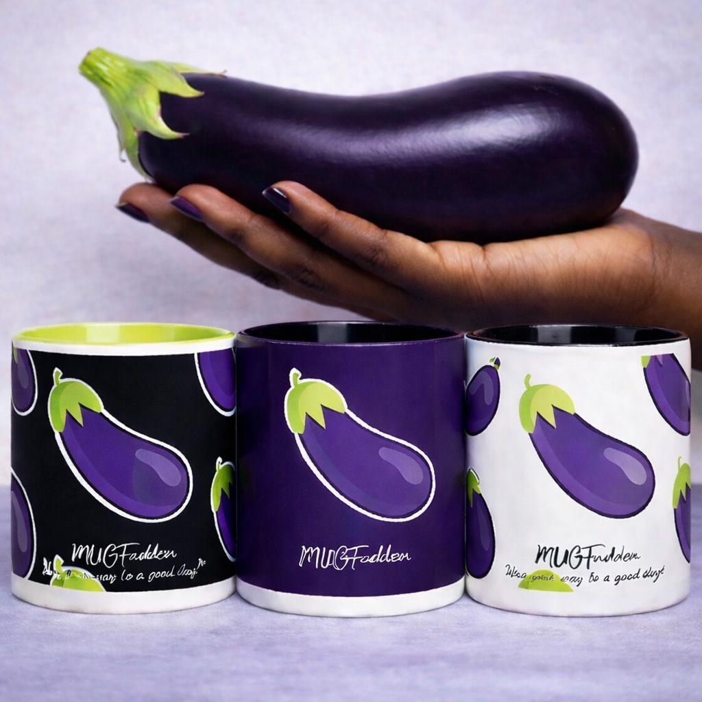 MUGFadden: Extra Large Eggplant Mugs
