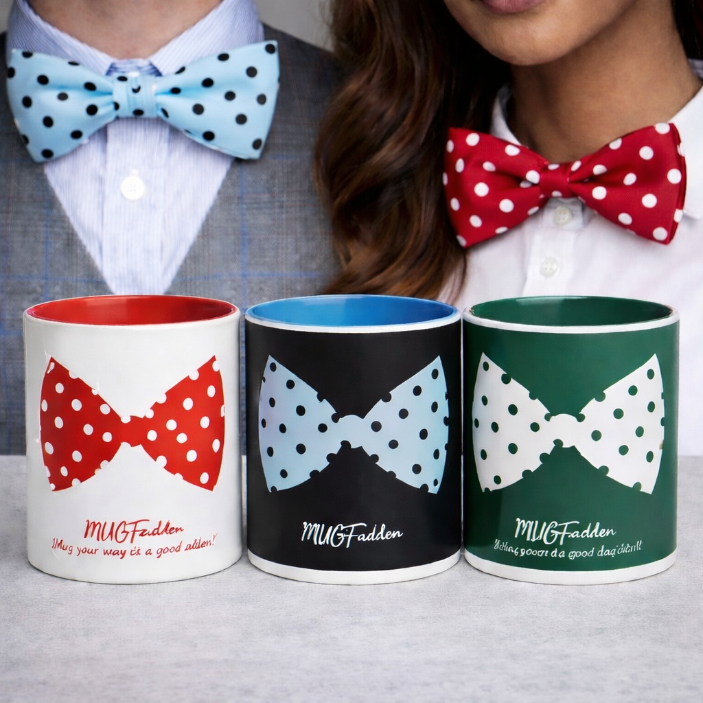 MUGFadden: Bold Bow Tie Mugs