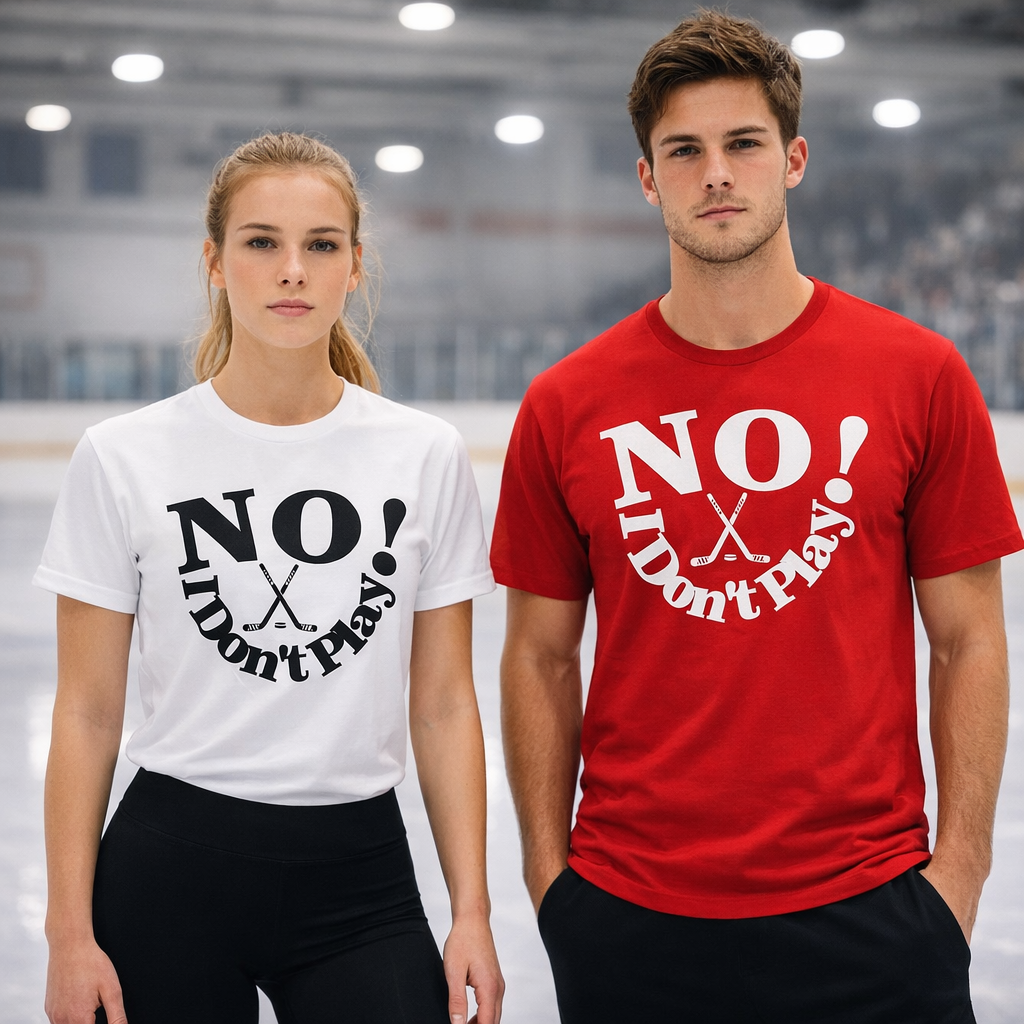 NO! I Don't Play.. Hockey: Long Sleeve & Classic T-Shirts