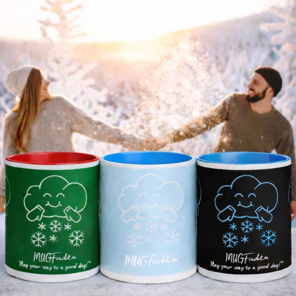 MUGFadden: Cheerful Winter Cloud Mugs