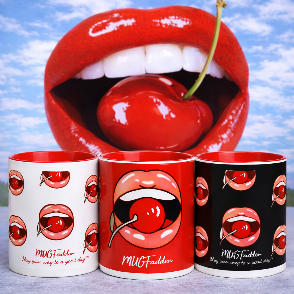 MUGFadden: Cherry Pop Lips Mugs