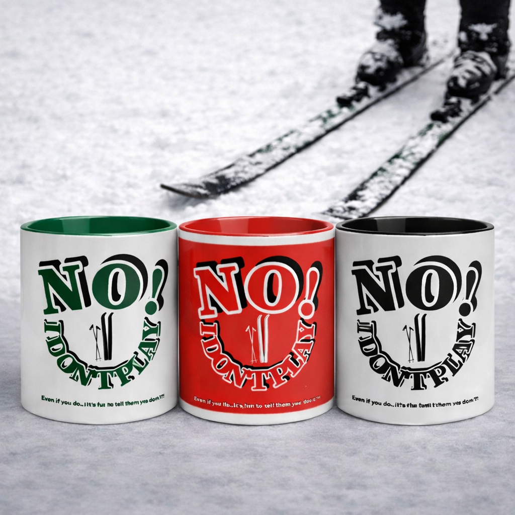 MUGFadden: NO! I Don't Play.. Skiing Mugs