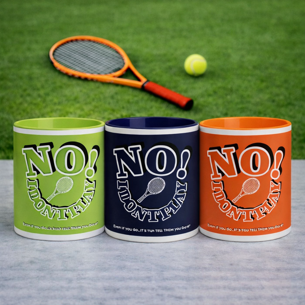 MUGFadden: NO! I Don't Play.. Tennis Mugs