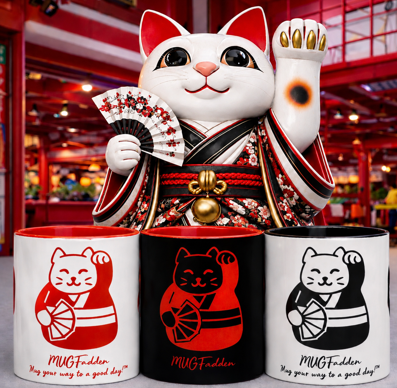 MUGFadden: Fortune Cat Mugs